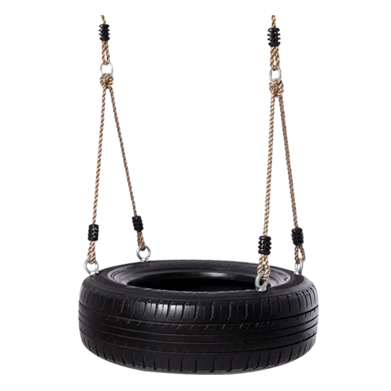 Heavy Duty 20ft Children Chain Rope and Tyre Swing Weather Resistant Tyre Swing 