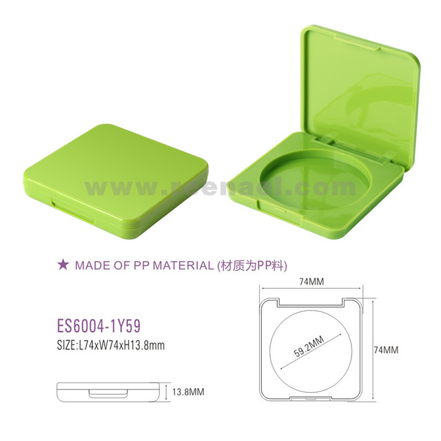 Recyclable, Eco-friendly, Sustainable PP Material Compact Powder case with and Without Mirror