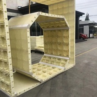Panneau de coffrage réutilisable en plastique recyclé pour la construction de murs, colonnes et piliers en béton, haute résistance, réglable