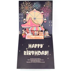Günstiger Preis Benutzer definierte Musik karten, Musikalische Gruß karte Mit Soundchip, Alles Gute zum Geburtstag Karten Song 3D Pop Up Alles Gute zum Geburtstag Karten