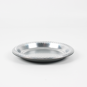 7'' 9'' 10.25'' Round Salad Dessert <b>Dinner</b> Charger <b>Plates</b> <b>Plastic</b> Serving Tray Red Gold Silver PS <b>Plastic</b> <b>Plates</b> for Table - Product Image 4