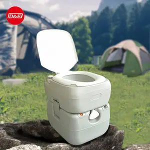 Fabrikant 22l Draagbare Toiletcamping Reizende Rv Auto Outdoor Camper Draagbare Reis Mobiele Wc Oem Stoel Met Flush