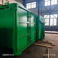RNKJ Conteneur à déchets de chantier à roulettes robuste, bac à déchets à roulettes, benne à déchets à roulettes