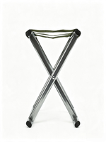 Tabouret de camping pliable, chaise en métal pliable portable, légère, pour la pêche, la randonnée, le pique-nique, petit tabouret d'extérieur