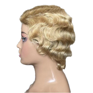 Mới Cho Pixie Cắt Đầy Đủ Máy Tóc Giả Ngắn Brazil Tóc Giả Tóc Con Người Cho Phụ Nữ Da Đen Xoăn Cho Pixie Tóc Giả - Product Image 2