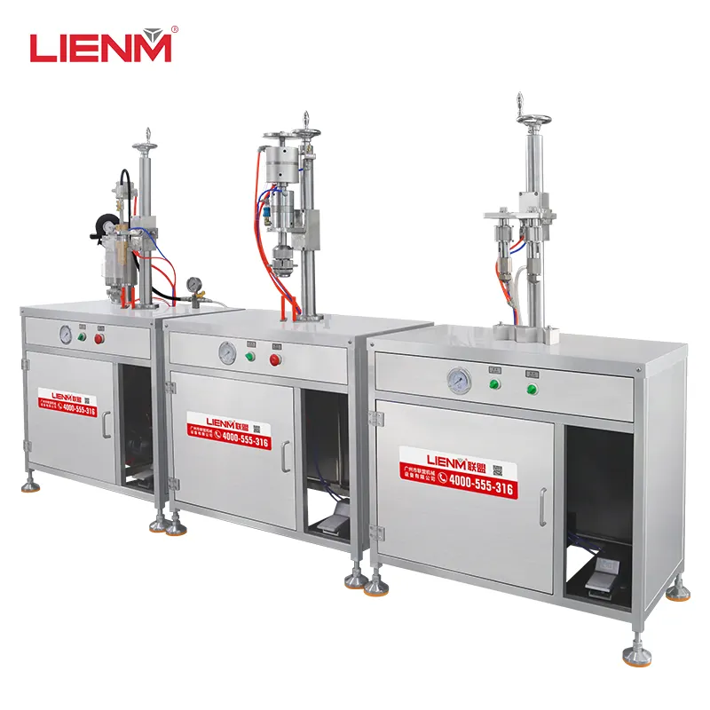 3 in 1 Semi-Automatic Aerosol Filling Machine Aerosol Spray Can Filling Machine/Deodorant Air Freshener Filling Machine