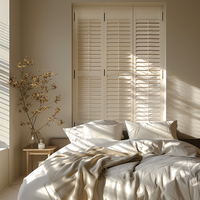Persienne à réglage personnalisé moderne Fenêtre de plantation en vinyle pvc pour intérieur Volets horizontaux Vente en gros en usine pour maison hôtel
