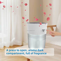 Humidificateur évaporatif 3L sans poussière blanche, certifié ETL, remplissage par le haut, hydratant d'air hygiénique pour chambre à coucher, vente en gros OEM