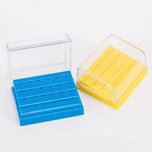 24 fori per disinfezione dentale scatola di colore diverso diamante porta frese in plastica - Product Image 2