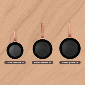 Modern Copper Ceramic Non-Stick Fry Pan <b>Set</b> 3-Piece Aluminum Base Bakelite Handle <b>Induction</b> Compatible Glass Cover <b>Cookware</b> - Product Image 6