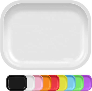 Bandeja Metálica para Enrollar de 7'' x 5.5'' (18cm x 14cm) con Impresión de Logotipo Personalizado, Venta Caliente, Envases para Productos de Belleza - Product Image 4