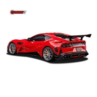 Kit carrosserie en fibre de carbone forgée à sec de style MSY de qualité supérieure pour Ferrari 812 : pare-chocs avant, jupes latérales, ailes, spoiler arrière