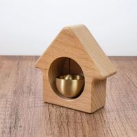 Cloche de porte magnétique en bois, sonnette à ventouse, carillon éolien, rappel de porte de magasin, cloche décorative de style chinois