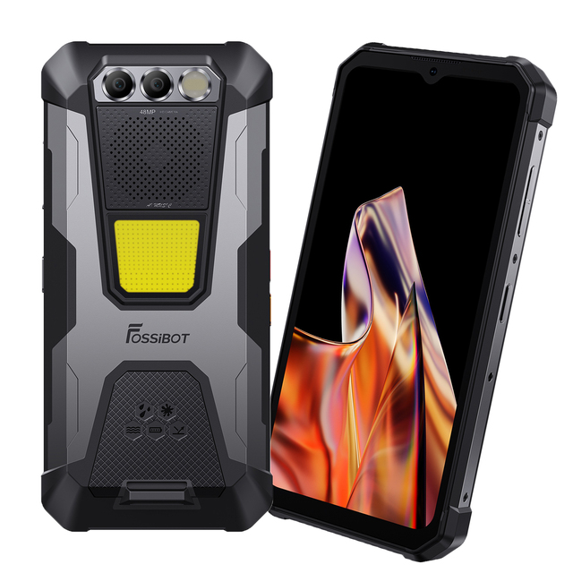 Fossibot Industrial Smartphone F106Pro 20MP Night Vision 12000mAh Battery Big Speaker With 48MP Beauty Camera for Durable Use