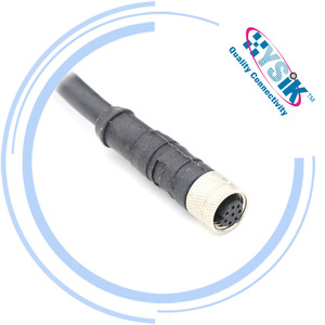 Kabel foil 8 Lurus M8 "Pria Wanita steker dicetak kebesaran kabel Coding dengan ujung gratis timah terbang Pigtail - Product Image 4