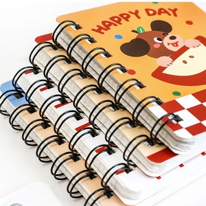 Cuaderno de Papel con Espiral, Papelería Escolar, Venta al por Mayor de Fábrica, Kawaii, Portátil, Mini, con Dibujos Animados - Product Image 2