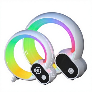 Veilleuse intelligente pour bébé avec LED, moniteur audio ABS, effet de lumière du lever du <span class=keywords><strong>soleil</strong></span>, réveil musical, haut-parleur et contrôle par application - Product Image 5