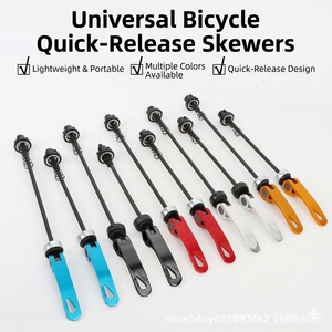Kit de tiges de dégagement rapide universelles pour vélo, axe de moyeu avant et arrière pour <span class=keywords><strong>VTT</strong></span>, vélo de route, vélo pliant, en alliage d'aluminium - Product Image 1