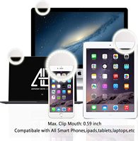 Anneau lumineux LED pour selfie pour téléphone - Température de couleur réglable, lampe portable pour photographie et maquillage avec contrôle de la luminosité
