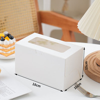 Triangle de haute qualité Transparent écologique élégant Durable idéal tranche gâteau emballage charmante boîte à gâteau parfaite