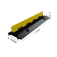 Protector de Cables para Automóviles, Reflectante, Amarillo y Negro, de Plástico Industrial, de Fábrica OEM