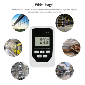 סוג usb לוגר נתוני טמפרטורה לחות רב-שימוש עבור לוגיסטיקה לחיסון שרשרת קרה לחיסון במים פלסטיק להתאמה אישית - Product Image 4