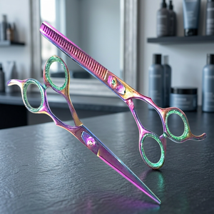 ASAP BEAUTY PAKISTAN Juego de Tijeras de Aseo para Mascotas Ecológicas con Punta de Seguridad, Herramientas para Cortar el Pelo de Perros y Gatos, Kit de Tijeras - Product Image 1