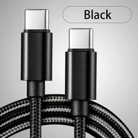 Câble de chargeur de téléphone portable compatible Android 1M 2M 3M USB 2.0 Type-C vers USB-C en nylon et PVC tressé, charge rapide 3A, synchronisation des données