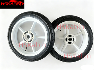 Nuevo Juego de Ruedas de Carretera para Motocicleta de 14 Pulgadas, Neumáticos Sin Cámara HSKabin Tuttio Yozma Razor Valtinsu 90/90-14 110/70-14 120/70-14 190mm - Product Image 3