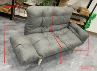 Fauteuil pouf moderne minimaliste le plus vendu, pliable, en tissu technique, idéal pour les petits appartements et les locations ; Canapé tendance pour