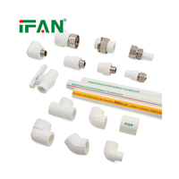 IFAN Vente en gros de tuyaux et raccords PPR, coudes, tés, 20-110MM, matériaux de plomberie, raccords PPR, matériaux de plomberie