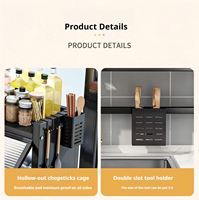 Égouttoir à vaisselle 2 niveaux en acier inoxydable pour rangement de cuisine au-dessus de l'évier