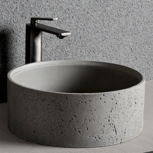 Lavabo en béton artisanal CONRAZZO, pour usage commercial, industriel, <span class=keywords><strong>jardin</strong></span>, comptoir, lavabo artistique, bol - Product Image 2