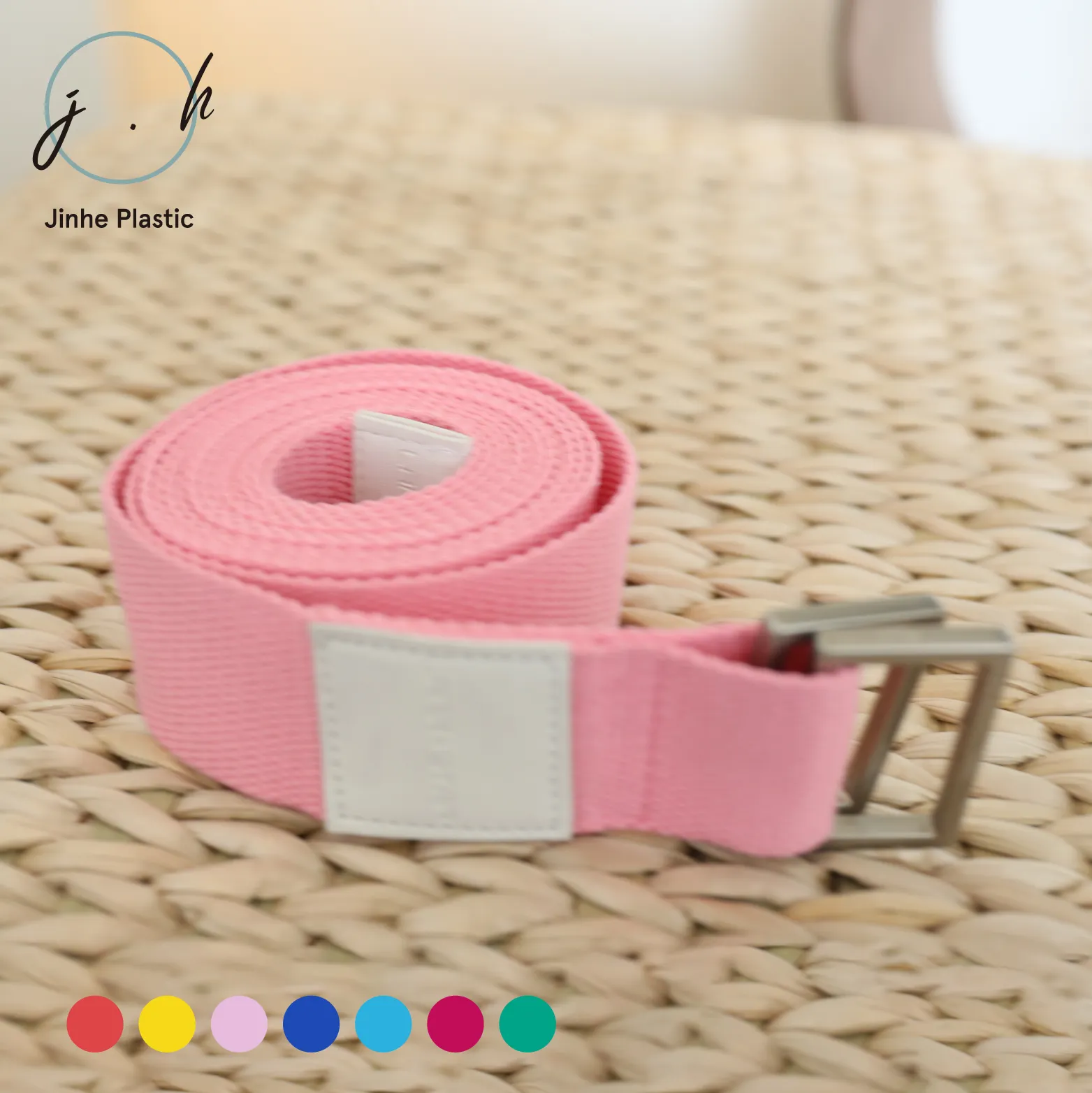 Factory Direct Sale Cotton Yoga Strap Bands Yoga Mat Belt For Pilates Stretching Exercise