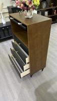 Commode en bois massif colorée, armoire de rangement polyvalente pour chambre à coucher et entrée, usage général, meubles de maison, meubles de salon