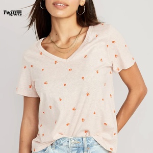 Camisetas de Verano al por Mayor Personalizadas OEM de Alta Calidad con Cuello en V, Casuales, Transpirables y de Secado Rápido para Mujer 2026 - Product Image 2