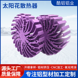 Radiateur en aluminium Cool Sunflower 100 mm, dissipateur thermique en aluminium moulé sous pression pour usage industriel - Product Image 5