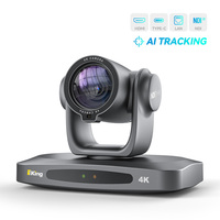 Caméra de diffusion en direct 4K pour églises et conférences, caméra PTZ USB/NDI/HDMI avec suivi automatique IA