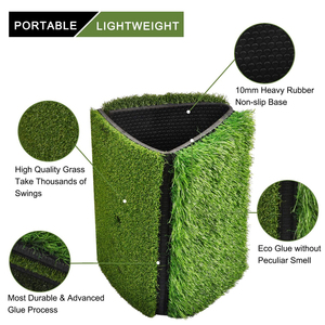 Tapete de Práctica de <span class=keywords><strong>Golf</strong></span> de <span class=keywords><strong>3</strong></span> Zonas, Césped Artificial Medio con Tees para Driver, Hierro y Wedge, para Entrenamiento en Interiores y Exteriores - Product Image 3