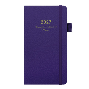 Nuevo Planificador Semanal y Mensual 2027, Cuaderno de Tapa Dura de Cuero PU, Bloc de Notas A6 de 72 Hojas, Agenda, Libro de Bolsillo, Regalos Corporativos - Product Image 2