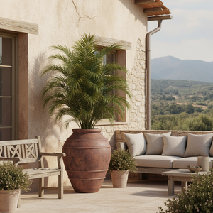 Nouveau design 2026 : Jardinières en poterie artisanale antique, pots en béton et ciment pour extérieur, jardinières décoratives pour jardin et maison, boîtes à fleurs, emballage inclus. - Product Image 1