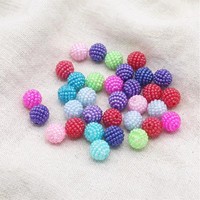 Perles d'imitation de perle d'automne et d'hiver, 10-20mm, en ABS, rondes, en forme de baie, pour la fabrication de colliers, de breloques de téléphone et de bijoux DIY, vente en gros