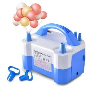 Haute Performance Commercial Mini Gonfleur Ballon Machine Double-Buse Portable 220V Électrique Ballon Pompe À Air