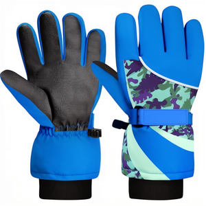 Gants de ski unisexes PISTESIGN imperméables et thermiques pour l'extérieur, compatibles écran tactile, chauds, personnalisables, avec fermeture auto-agrippante Oxford - Product Image 1