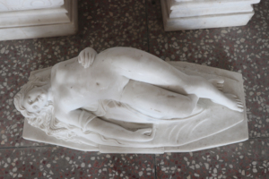 Décoration intérieure moderne sculptée à la main en <span class=keywords><strong>pierre</strong></span> naturelle déshabillage <span class=keywords><strong>buste</strong></span> de <span class=keywords><strong>femme</strong></span> statue en marbre - Product Image 3