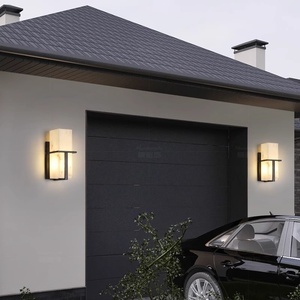 Mur extérieur étanche lumière chaude imi-tation marbre conception pour balcon terrasse garage passerelle villa éclairage mural extérieur PC - Product Image 4