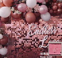 Nouveau système de clip de verrouillage de type panneau de grille de verrouillage événements de mariage panneaux de paillettes scintillantes toile de fond murale