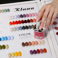 Ensemble de vernis à ongles en gel UV KLANA, 100 couleurs, ensemble de vernis à ongles en gel longue durée, nouveau design de flacon, kit de vernis à ongles en gel avec nuancier pour salon