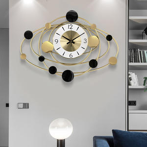 Horloge murale minimaliste créative décorative moderne de luxe matin <span class=keywords><strong>soleil</strong></span> pour salon bureau boutique - Product Image 3