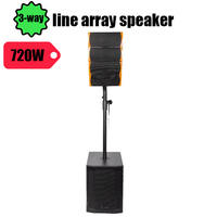 Sistema de Sonido PA Portátil Compacto de 720W con Altavoz Profesional y Bluetooth para Eventos